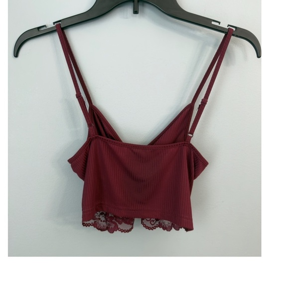 New SHEIN Cropped Tank Top Twisted Front Lace Accent Size Small Bust 26” - 30” - Picture 7 of 7